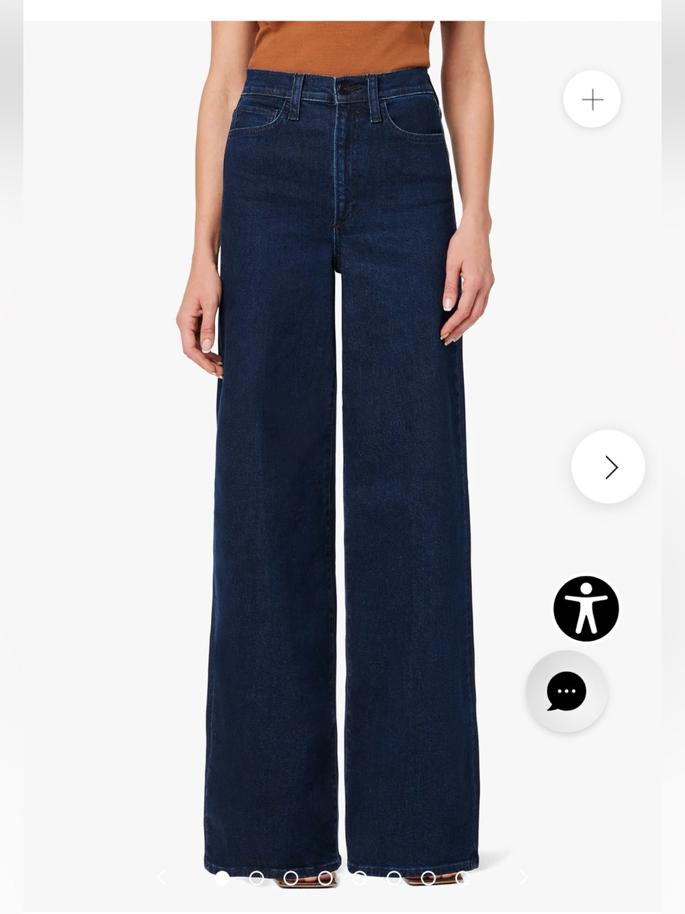 Joe's The Mia High Rise Wide Leg Jeans - Dark Wash
